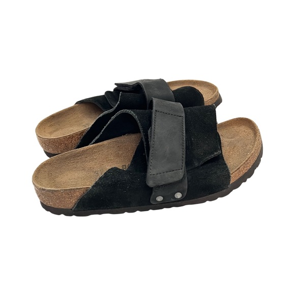 Birkenstock Kyoto Mule Leather Suede Adjustable Flat Sandals Shoes 37 L 6 M 4 - Picture 4 of 12